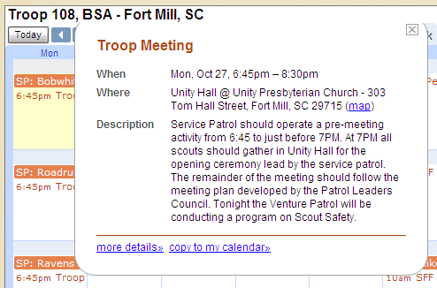 What are we doing at this week s meeting? Scouts BSA Troop 108 Fort